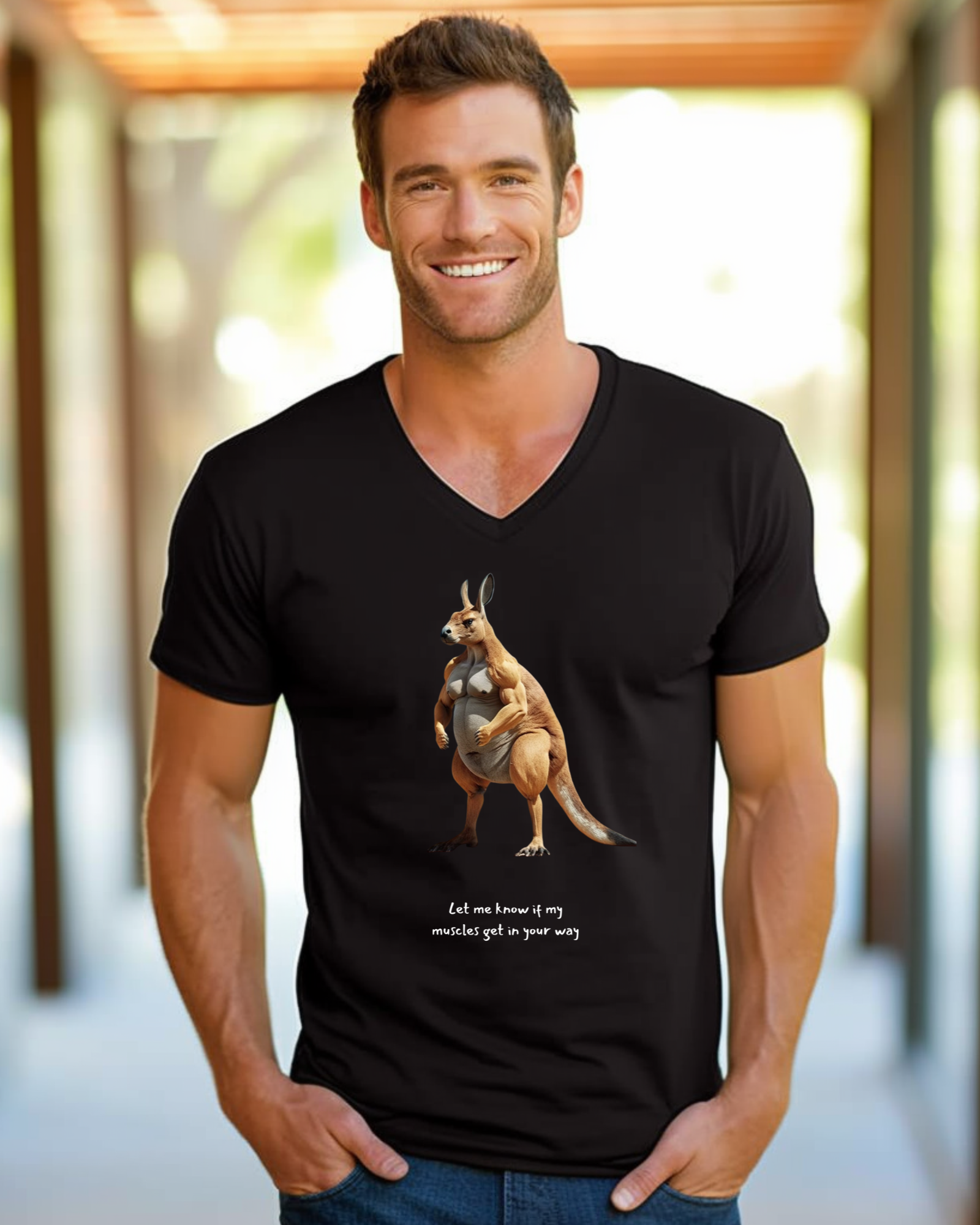 Funny Kangaroo T-shirt Just – Sweet Designs