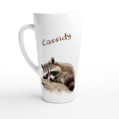 Raccoon latte mug