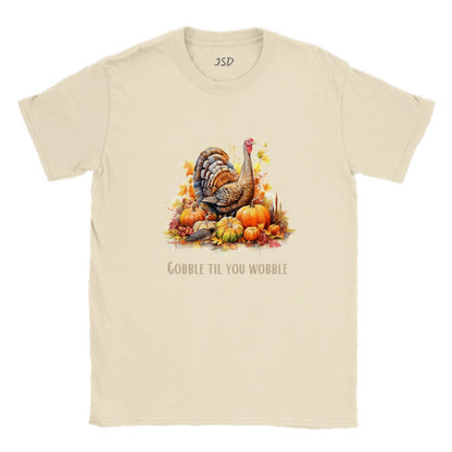 Thanksgiving shirt gobble til you wobble turkey T shirt