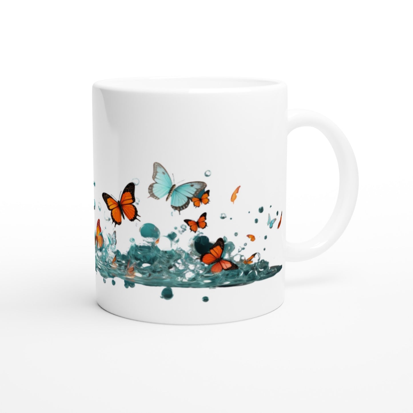 Personalised butterflies mug