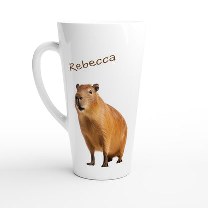 Personalised capybara latte mug