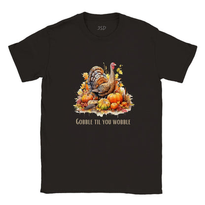 Thanksgiving shirt gobble til you wobble turkey T shirt