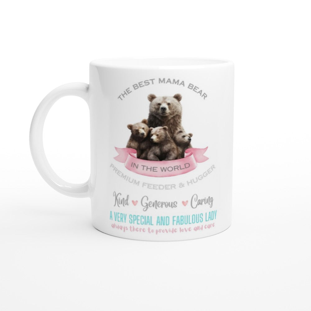 Mama bear mug with cubs personalised 