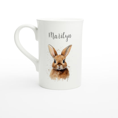 Bunny rabbit tea cup custom name 