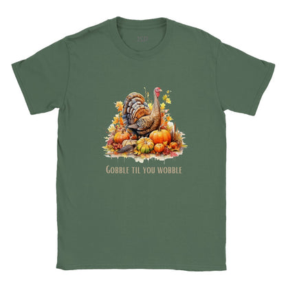 Thanksgiving shirt gobble til you wobble turkey T shirt