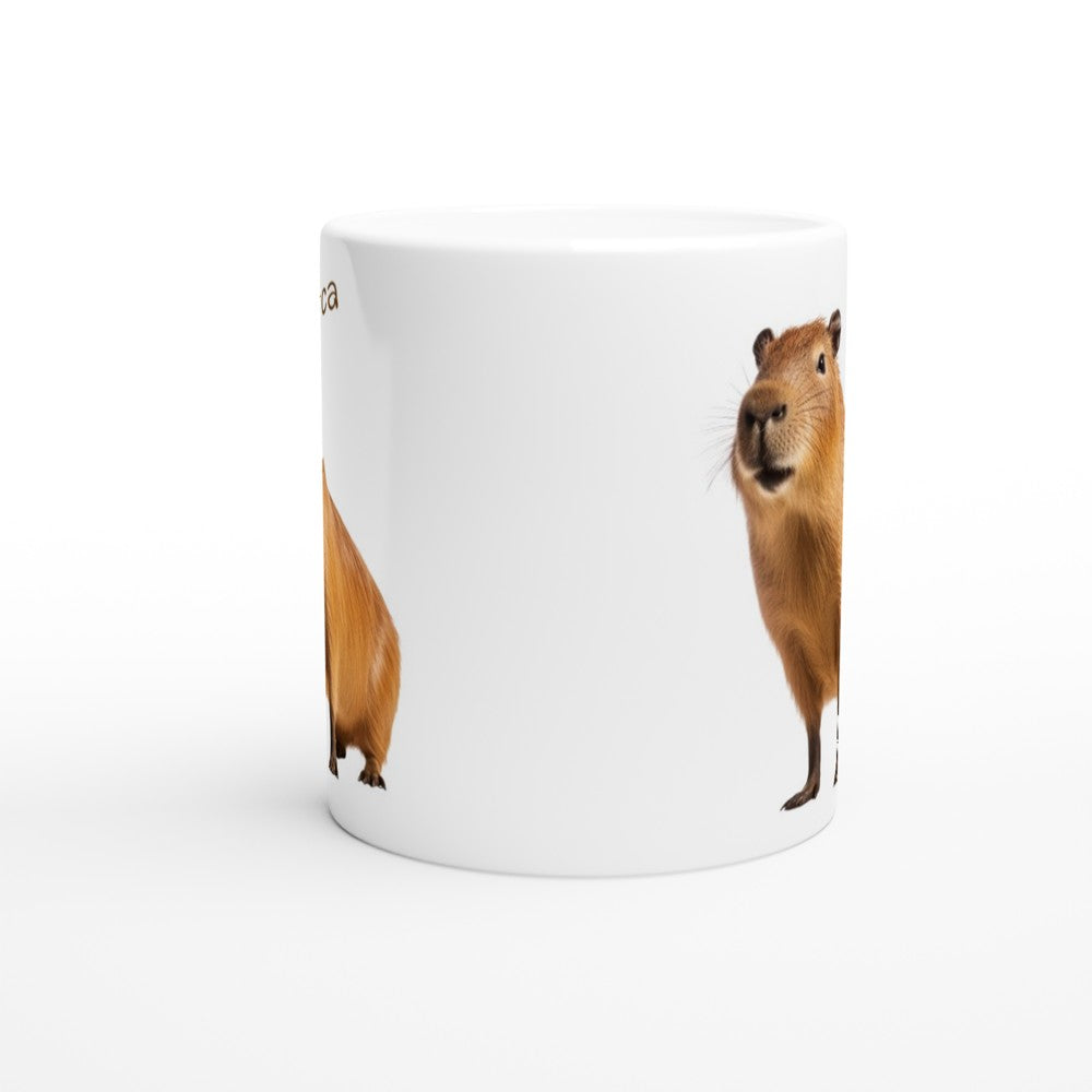 Personalized capybara mug porcelain enamel coffee tea latte mug cup for capybara lovers