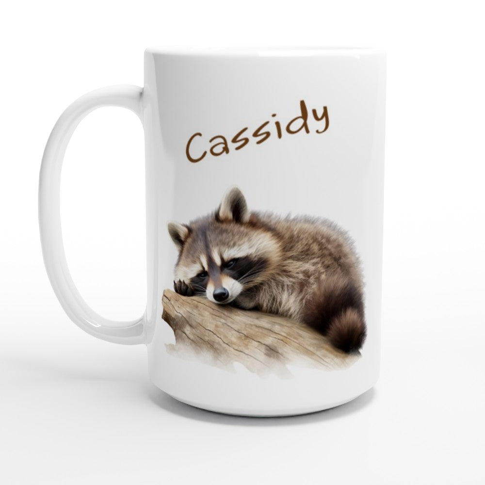 Extra large raccoon mug