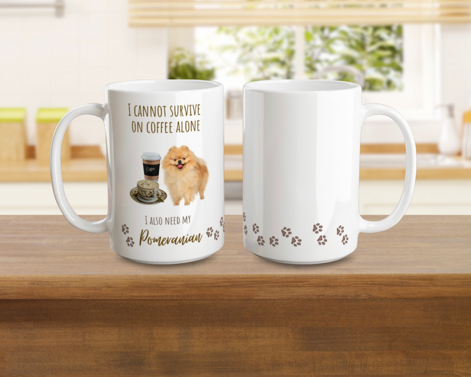 Love My Pomeranian - Personalized Custom Travel Mug For Hot Coffee