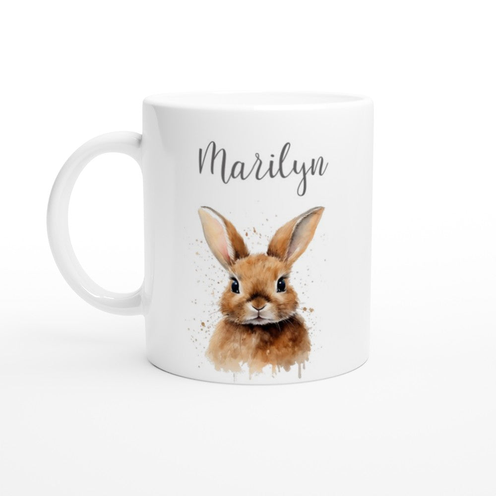Personalised bunny rabbit mug 