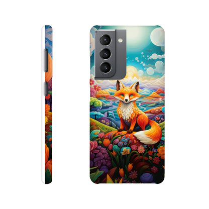 Colourful fox phone case