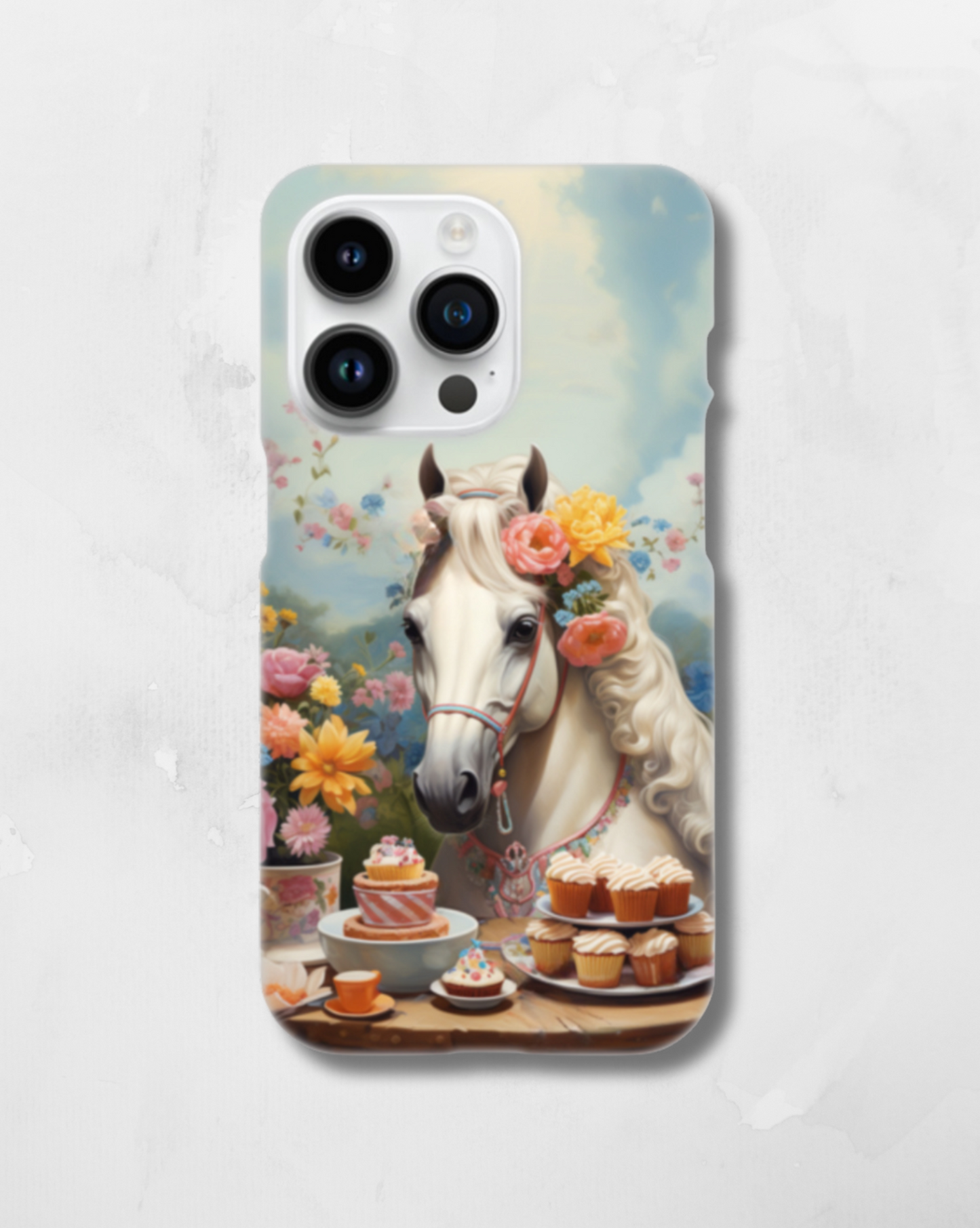 White horse phone case Samsung s21 s22 s23 pro iPhone 11 12 13 14 15