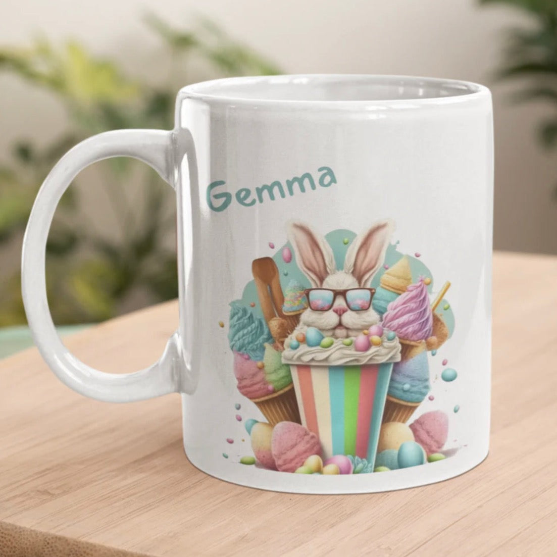 Personalised Easter bunny mug Australia 