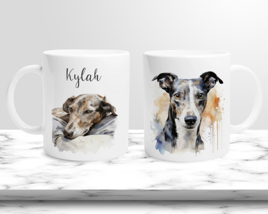 Personalised greyhound mug Australia 