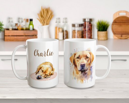 Personalised Labrador mug