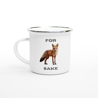 Fox enamel camping mug