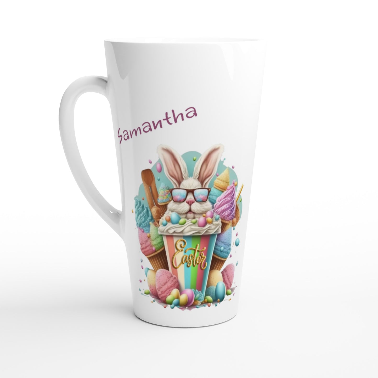 Colourful Easter bunny mug