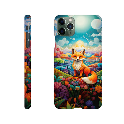 Colourful fox phone case