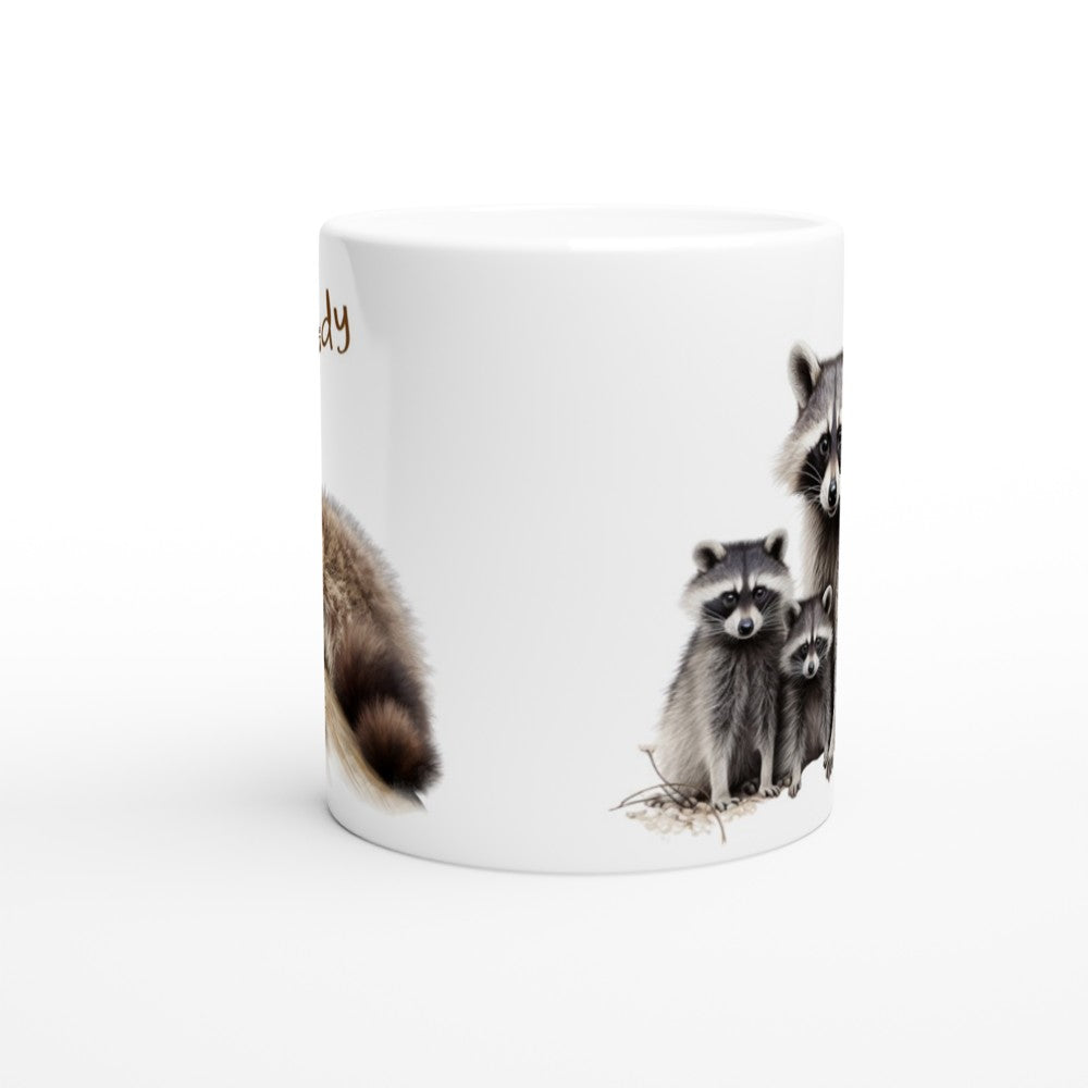 Personalised raccoon mug