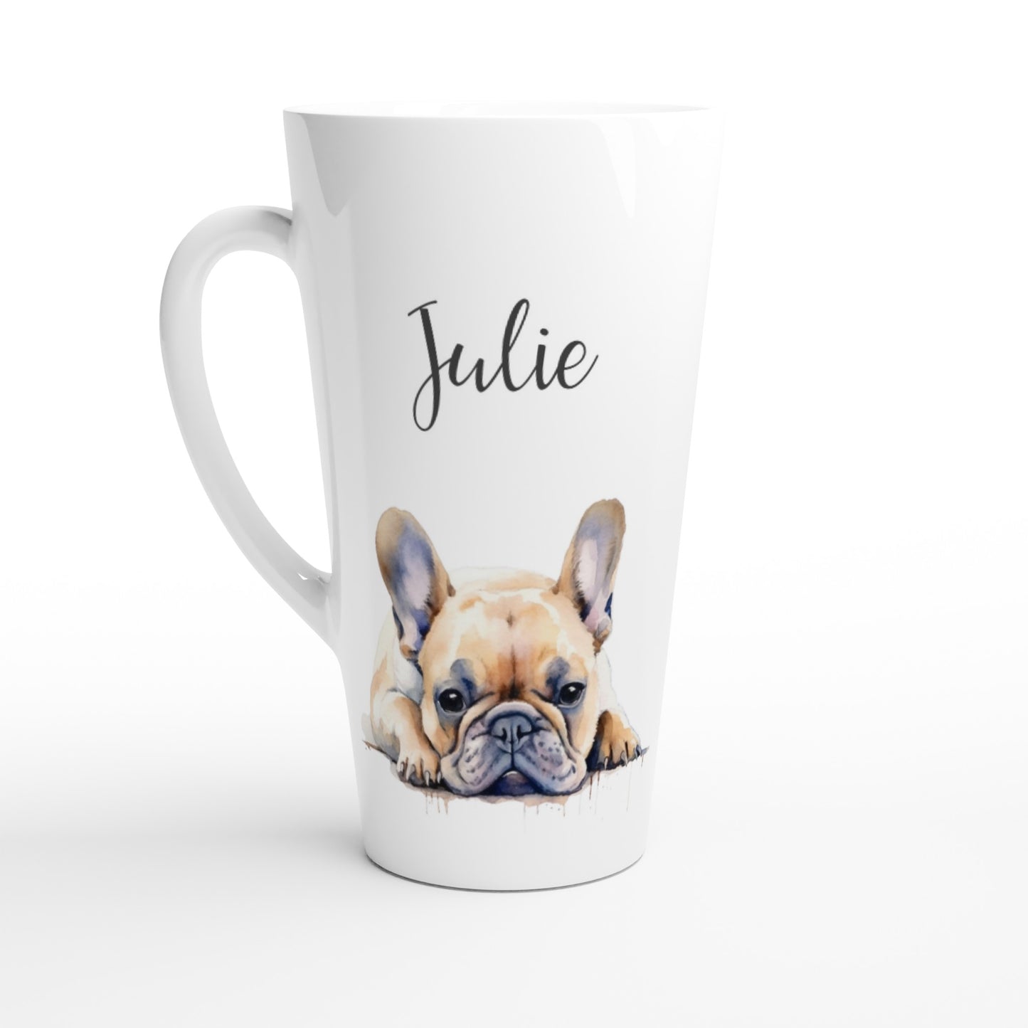 French bulldog latte mug