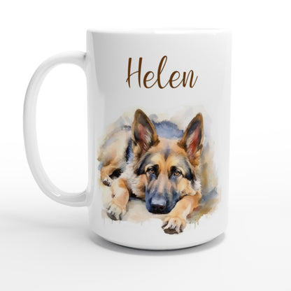 Personalised German shepherd mug