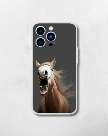Funny horse phone case