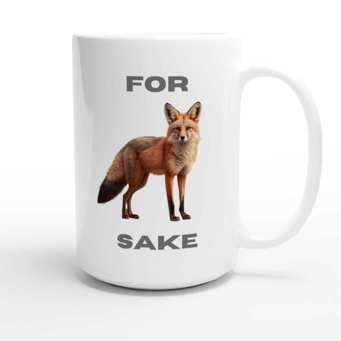 Funny fox mug - large