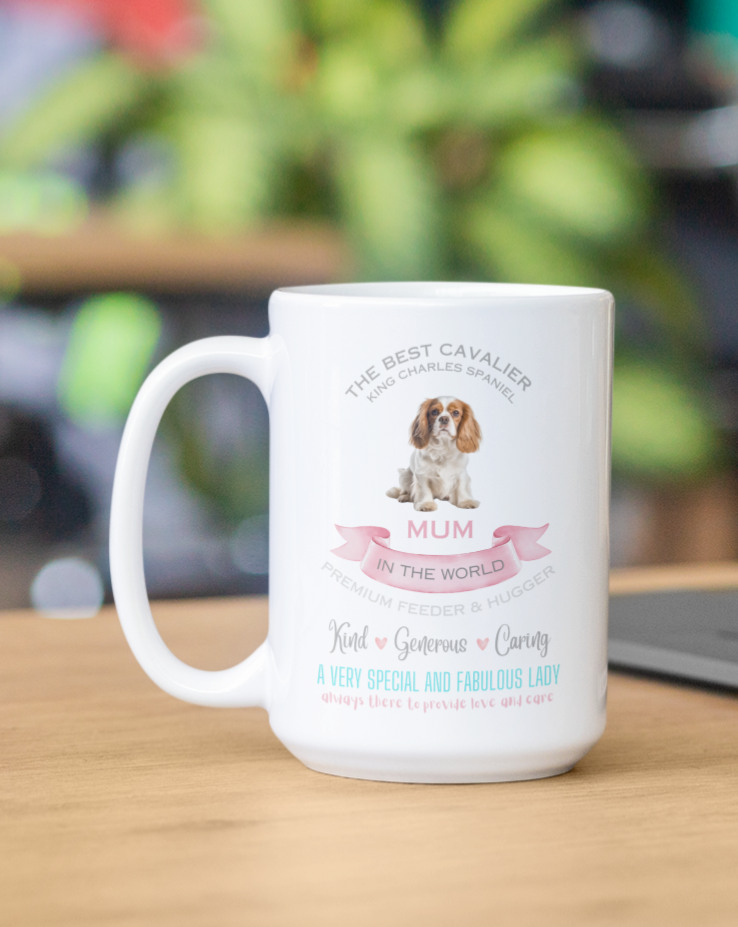 Large personalised dog mum mug australia