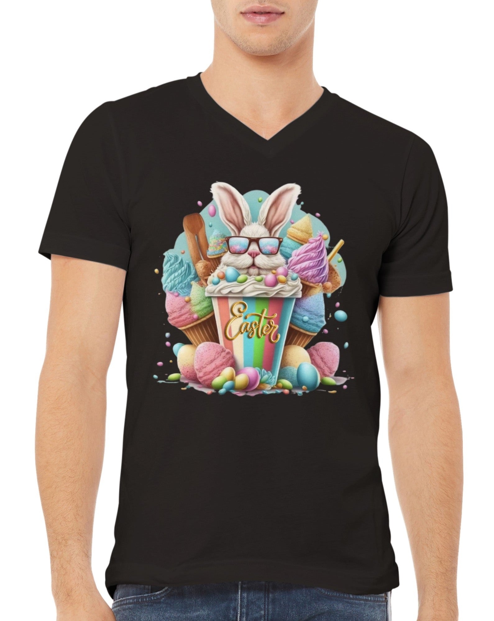 Easter bunny art T shirt