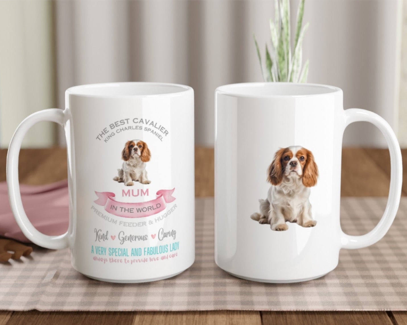 Double sided dog mug for mum australia