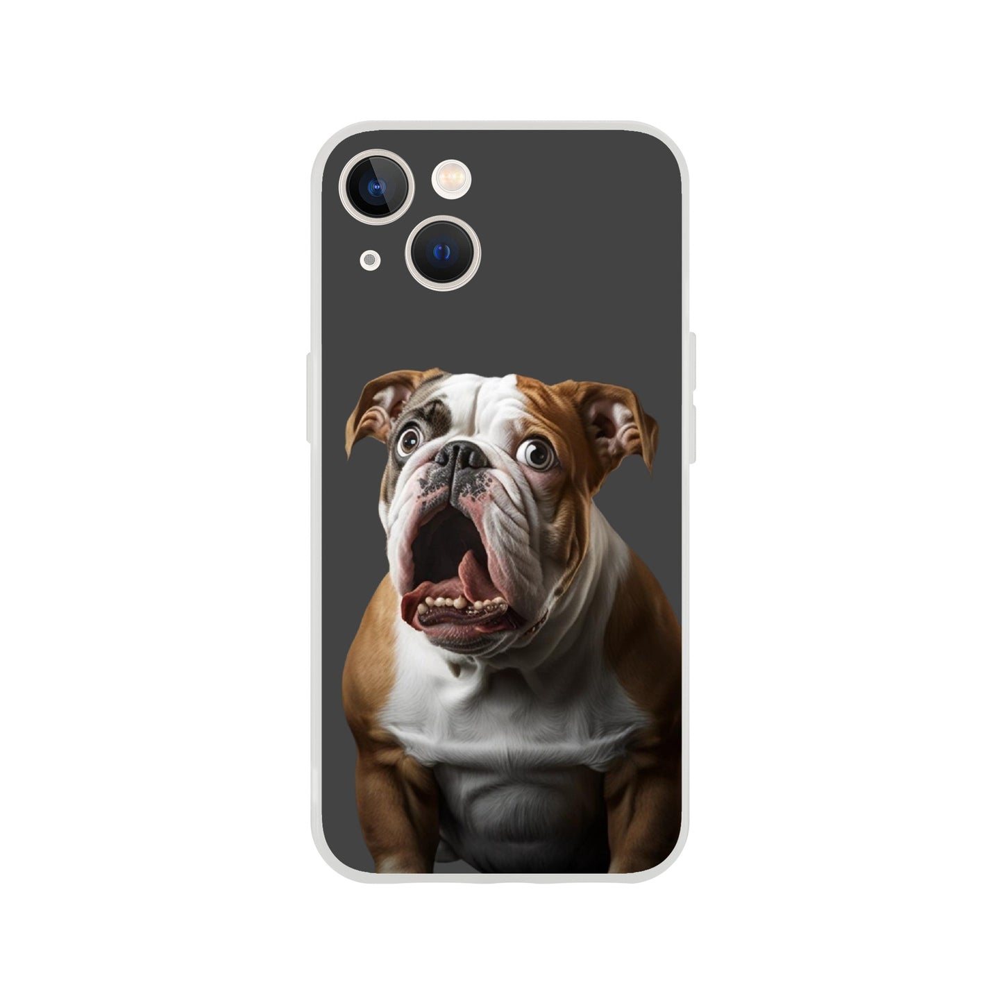 Confused funny bulldog mobile phone case