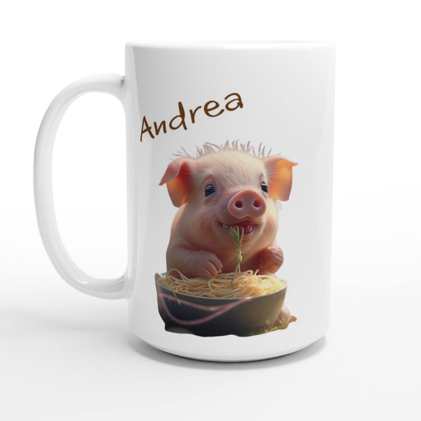 Personalised pig mug - large mug